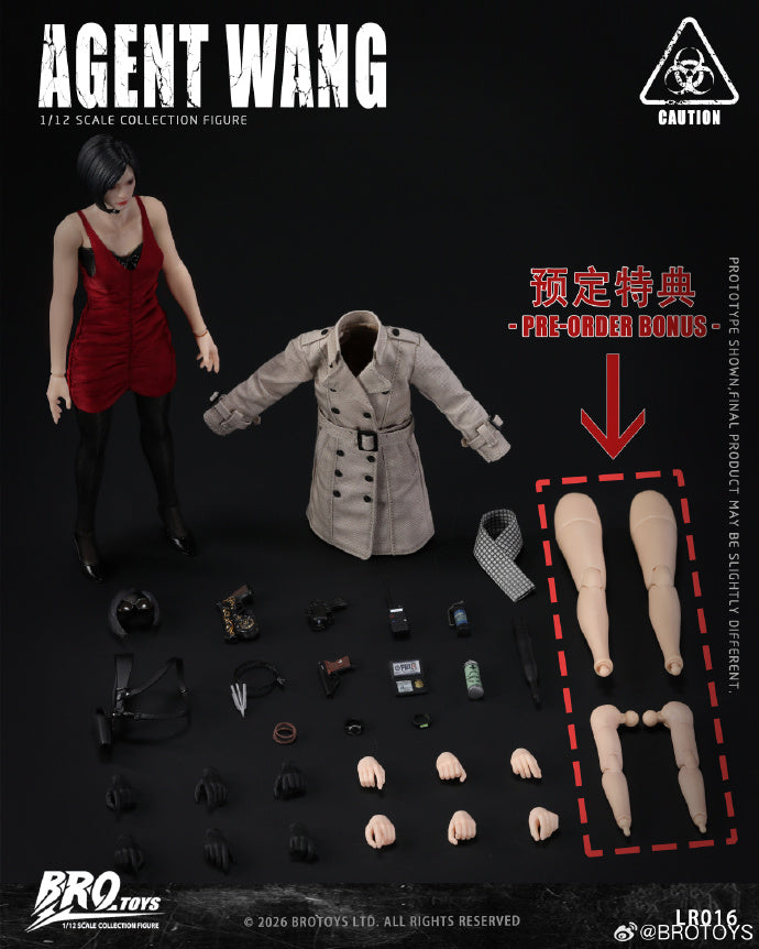 【Pre-Order】BROTOYS  Agent Wang   1/12Articulated figure