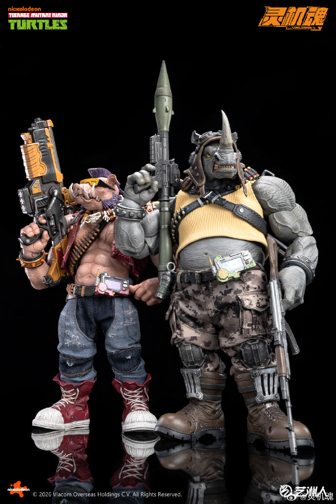 【 Pre Order 】 Authorized TMNT Bibo (also known as "Pig Face") BEBOP 1/12 Mobile Doll