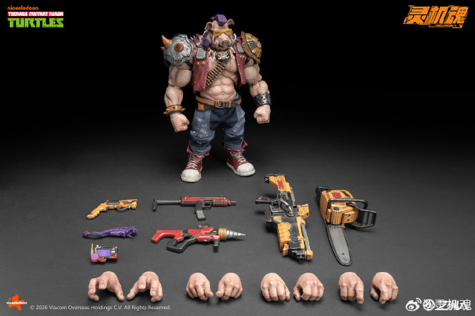 【 Pre Order 】 Authorized TMNT Bibo (also known as "Pig Face") BEBOP 1/12 Mobile Doll