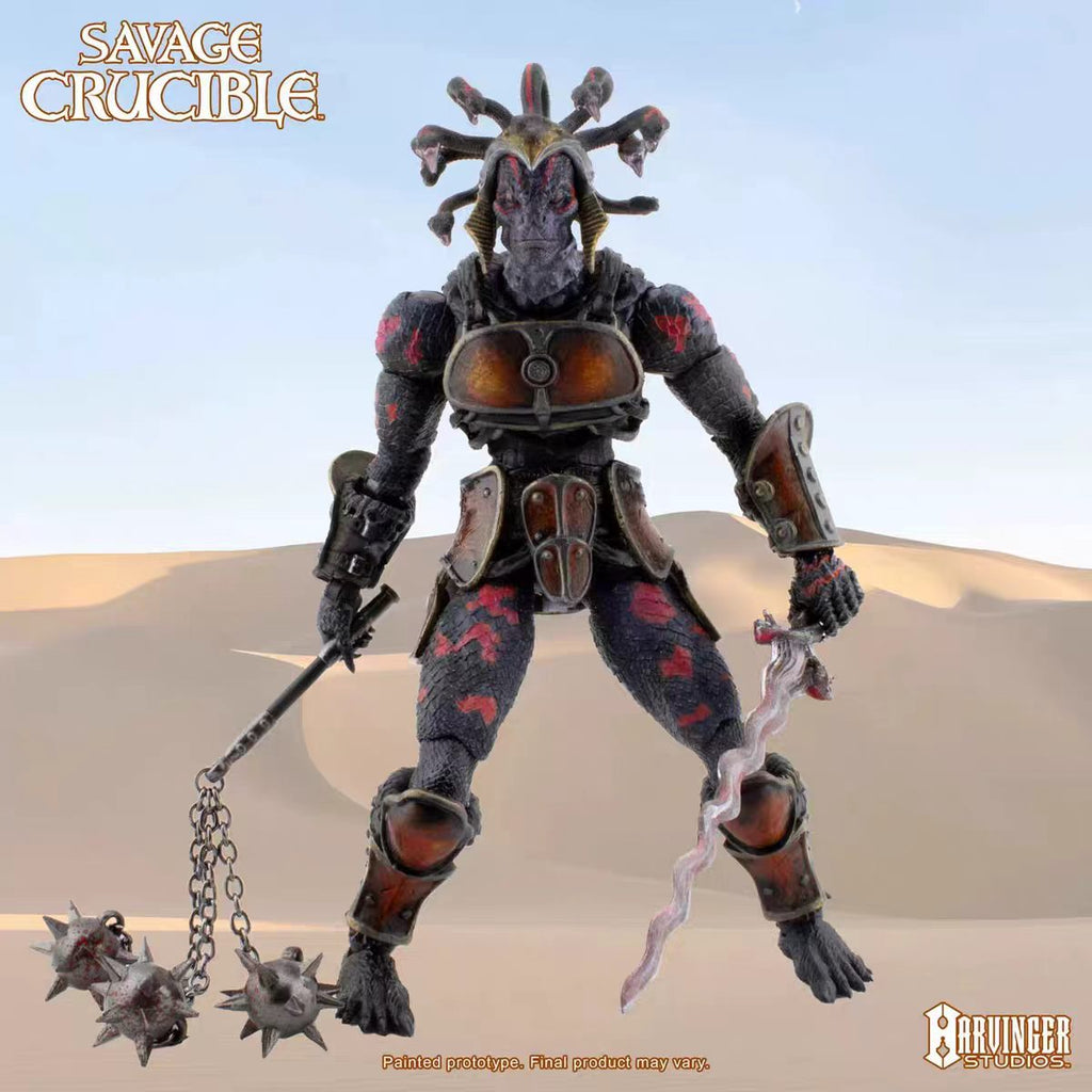 【Pre-Order】Harvinger Studios Savage Forge 4-Wave Khan Snake Man 7-inch Articulated Figure