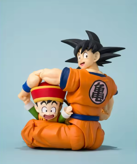 【In Stock】Bandai SHF Son Goku &amp; Son Gohan (Childhood) &amp; Flying Nimbus - Father and Son Hug