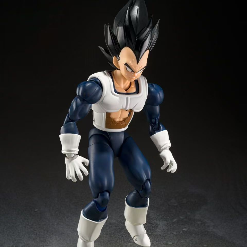 【In Stock】Bandai Tamashii Limited SHF Dragon Ball Vegeta Old Battle Suit Articulated