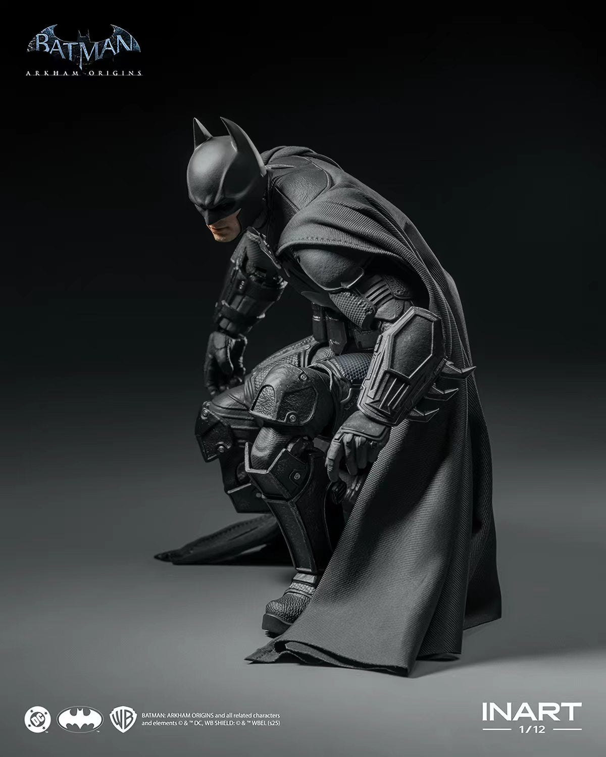 [In Stock] INART Batman: Arkham Origins Batman 1/12 Scale Action Figure&nbsp;