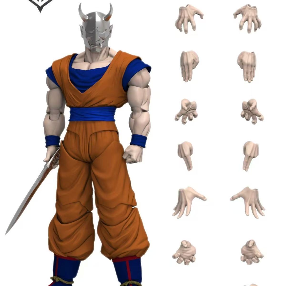 【Pre-Order】Golden-Faced Daywalker &amp; CXR Desktop Figurine – Dragon Ball Gohan Articulated Figure