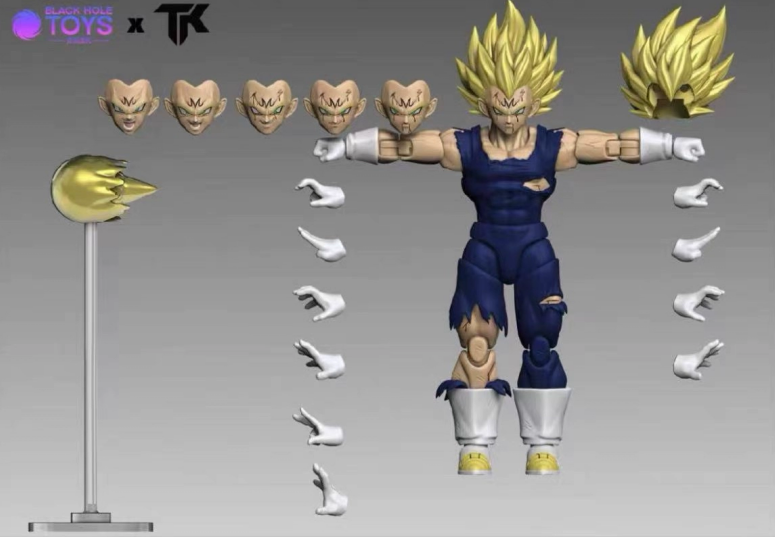 【Instock items】Black Hole x TK Collaboration Battle-Damaged Vegeta 3.0 Super Saiyan Vegeta - Restored Version&nbsp;