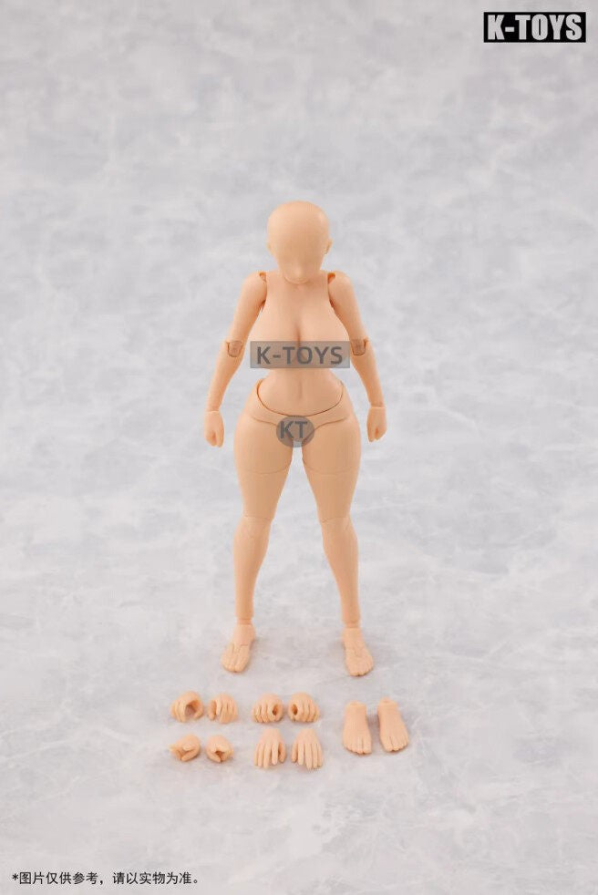 【 In Stock 】 KTOYS 112 Day Manfeng Full bodied Female Nude 1/12 Movable Doll