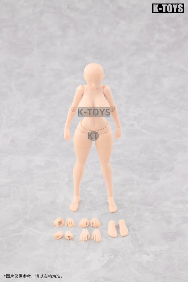 【 In Stock 】 KTOYS 112 Day Manfeng Full bodied Female Nude 1/12 Movable Doll