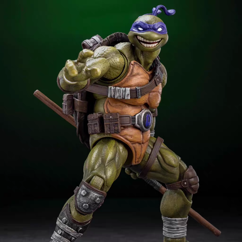 【In Stock】 Authorized TMNT Ninja Turtles Purple Turtles Donatello 1/12 Mobile Doll