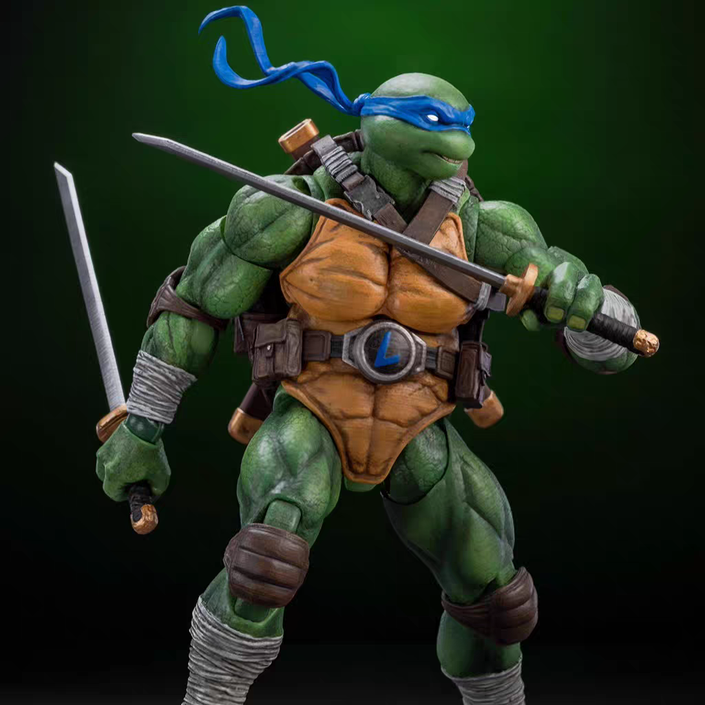 【 In Stock 】 Authorized TMNT Ninja Turtles Blue Turtles Leonardo 1/12 Mobile Doll