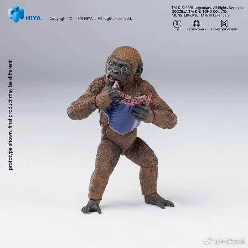 【In Stock】Hiya Toys EXQUISITE BASIC Series: Godzilla x Kong: The New Empire – Kong & Mini-Kong Set (Convention Exclusive)