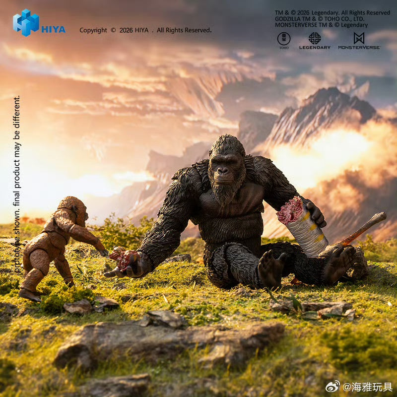【In Stock】Hiya Toys EXQUISITE BASIC Series: Godzilla x Kong: The New Empire – Kong & Mini-Kong Set (Convention Exclusive)
