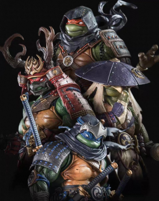 【in stock】2026 Shanghai Wonder Festival Exclusive: LINGJIHUN Teenage Mutant Ninja Turtles 4-Piece Articulated Figure Set
