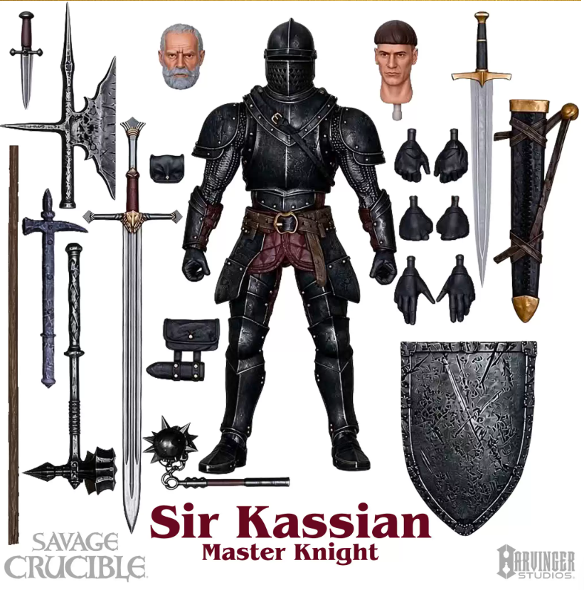 【Pre-Order】Harvinger Studios Savage Forge: Knight-Bearer – Sir Cassian & Sir Cassian 1/12 Articulated Figure