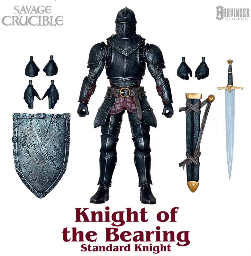 【Pre-Order】Harvinger Studios Savage Forge: Knight-Bearer – Sir Cassian & Sir Cassian 1/12 Articulated Figure