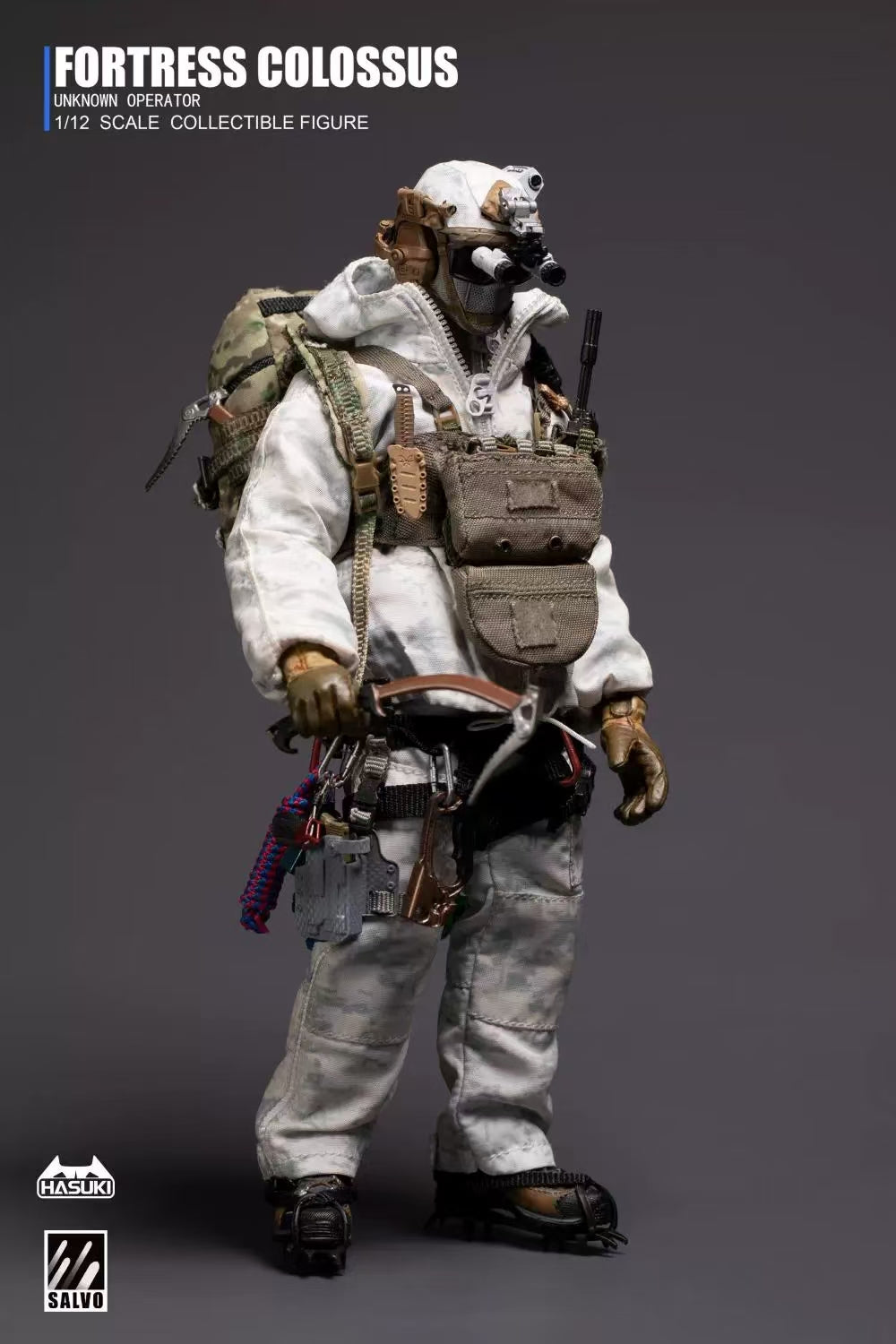[In Stock] HASUKI 1/12 Black Ops Camouflage Articulated Action Figure Special Forces