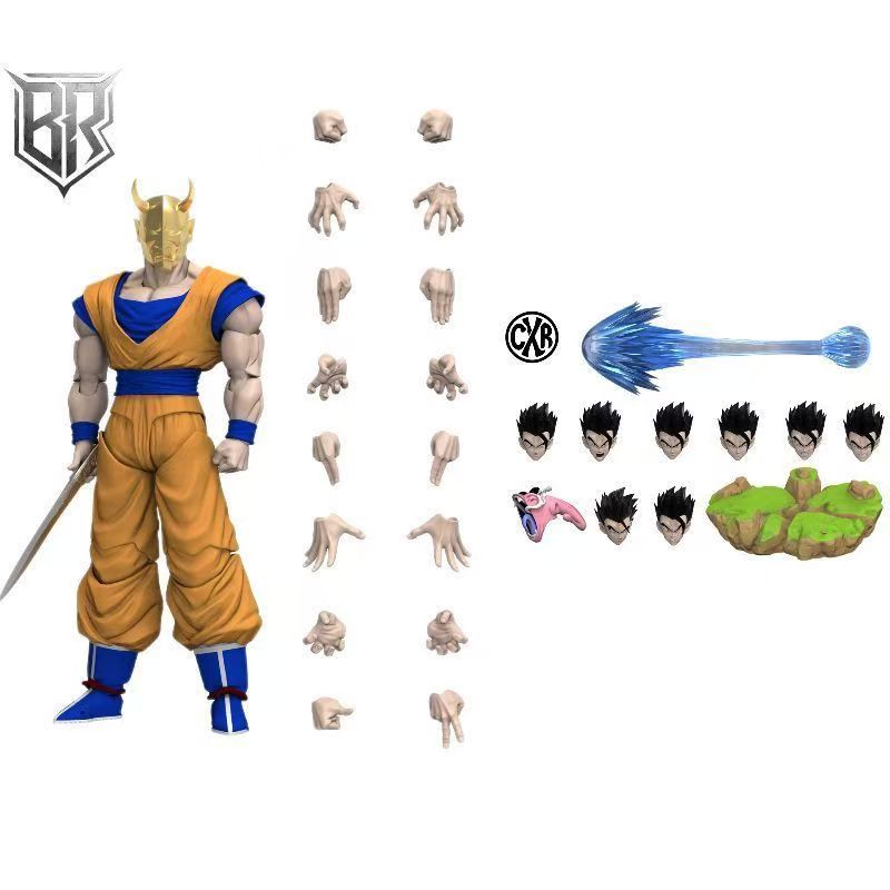 【Pre-Order】Golden-Faced Daywalker &amp; CXR Desktop Figurine – Dragon Ball Gohan Articulated Figure
