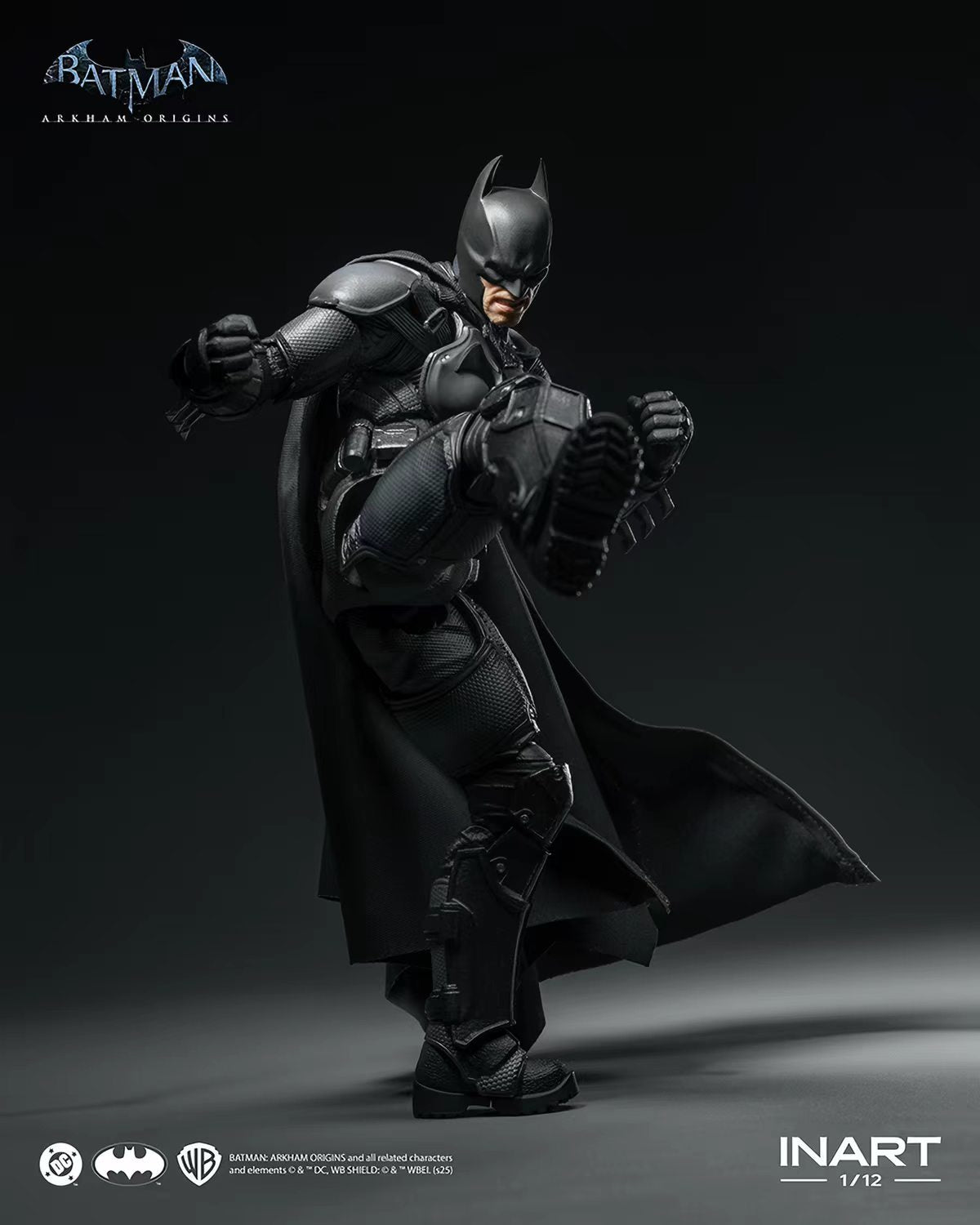 [In Stock] INART Batman: Arkham Origins Batman 1/12 Scale Action Figure&nbsp;