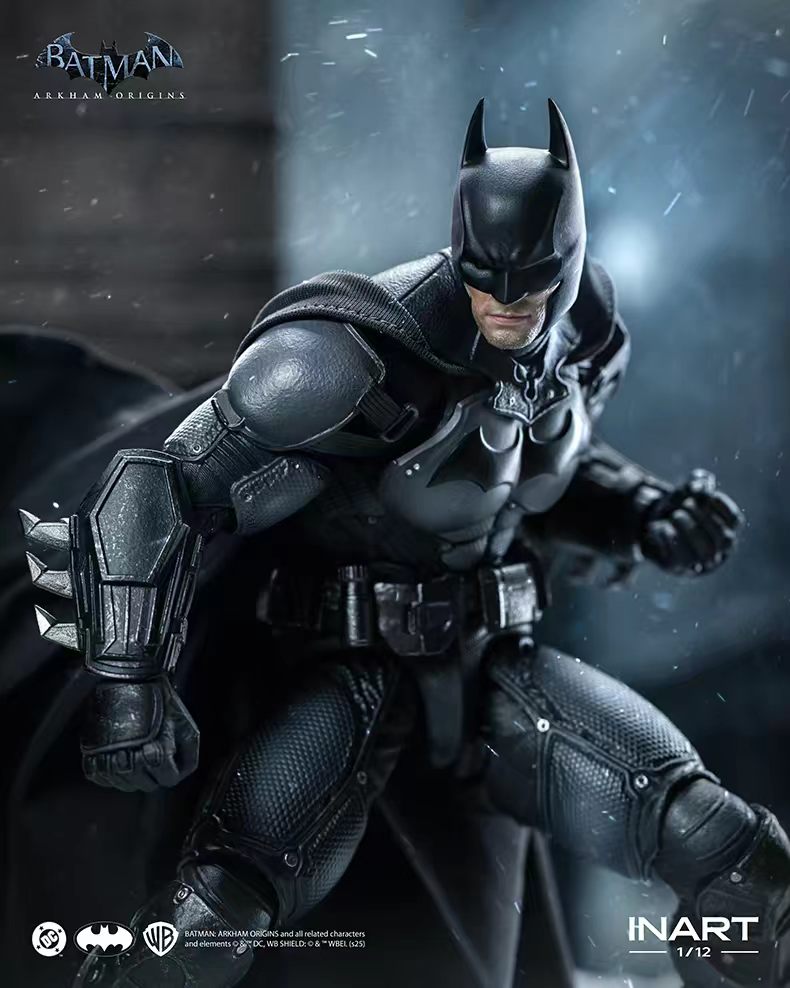 [In Stock] INART Batman: Arkham Origins Batman 1/12 Scale Action Figure&nbsp;