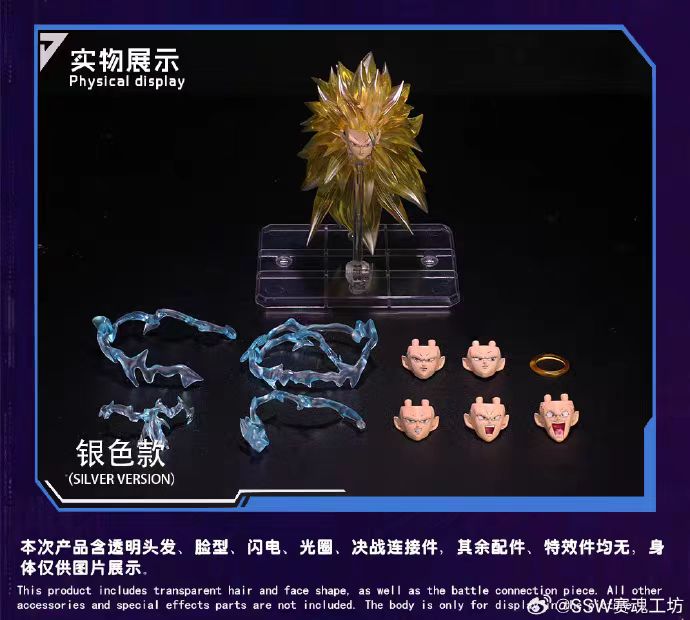 【Pre-Order】Ssw Super Three-Headed Articulated Figure Accessory Pack