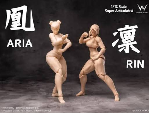 [In Stock]Whale Workshop 1/12 Super articulated Female Naked Body Rink Rink