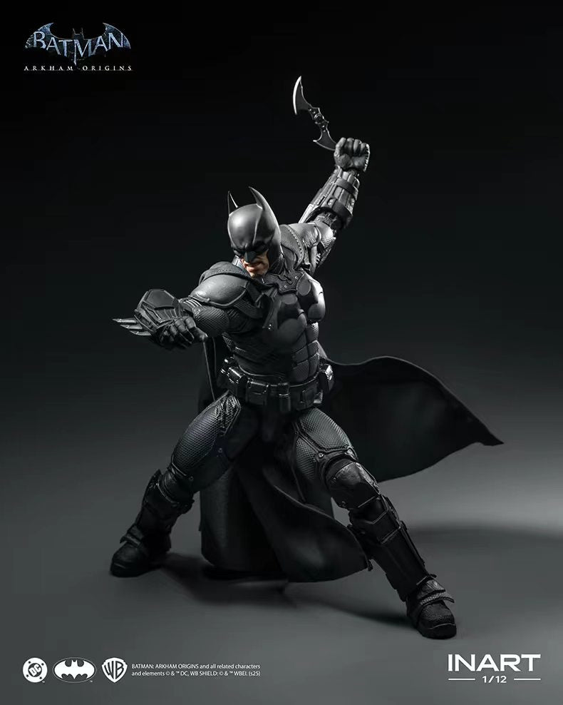 [In Stock] INART Batman: Arkham Origins Batman 1/12 Scale Action Figure&nbsp;