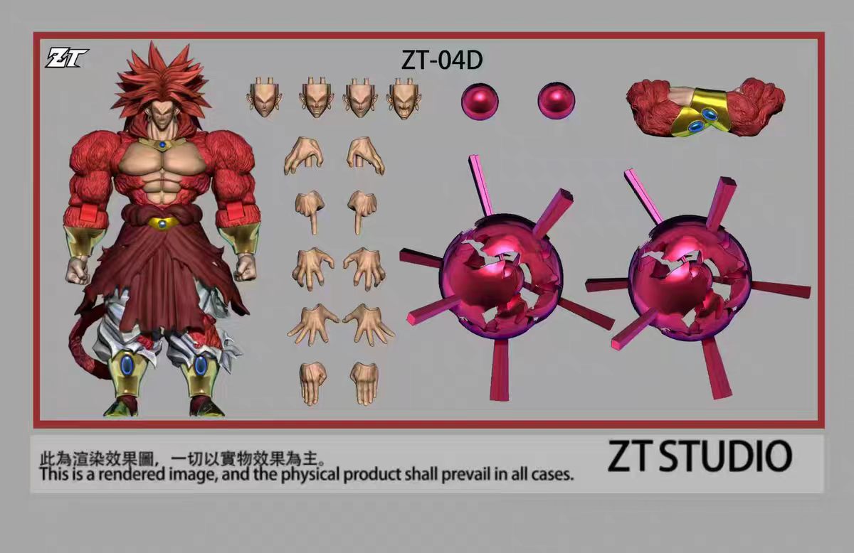 【Pre-Order】 ZT Studio ZT Broly Super 4 Broly Action Figure Toy&nbsp;