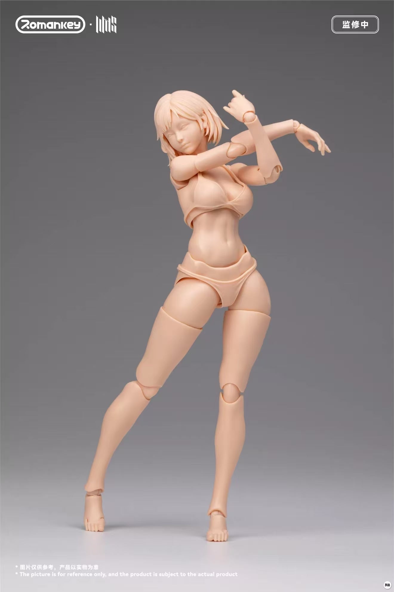 【Pre-Order】Romankey UMS004 1/12 Super Articulated Female Body Mia (Unpainted)