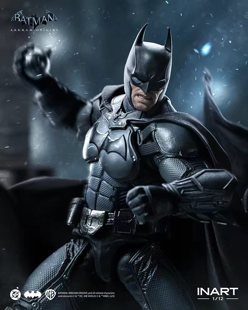 [In Stock] INART Batman: Arkham Origins Batman 1/12 Scale Action Figure&nbsp;