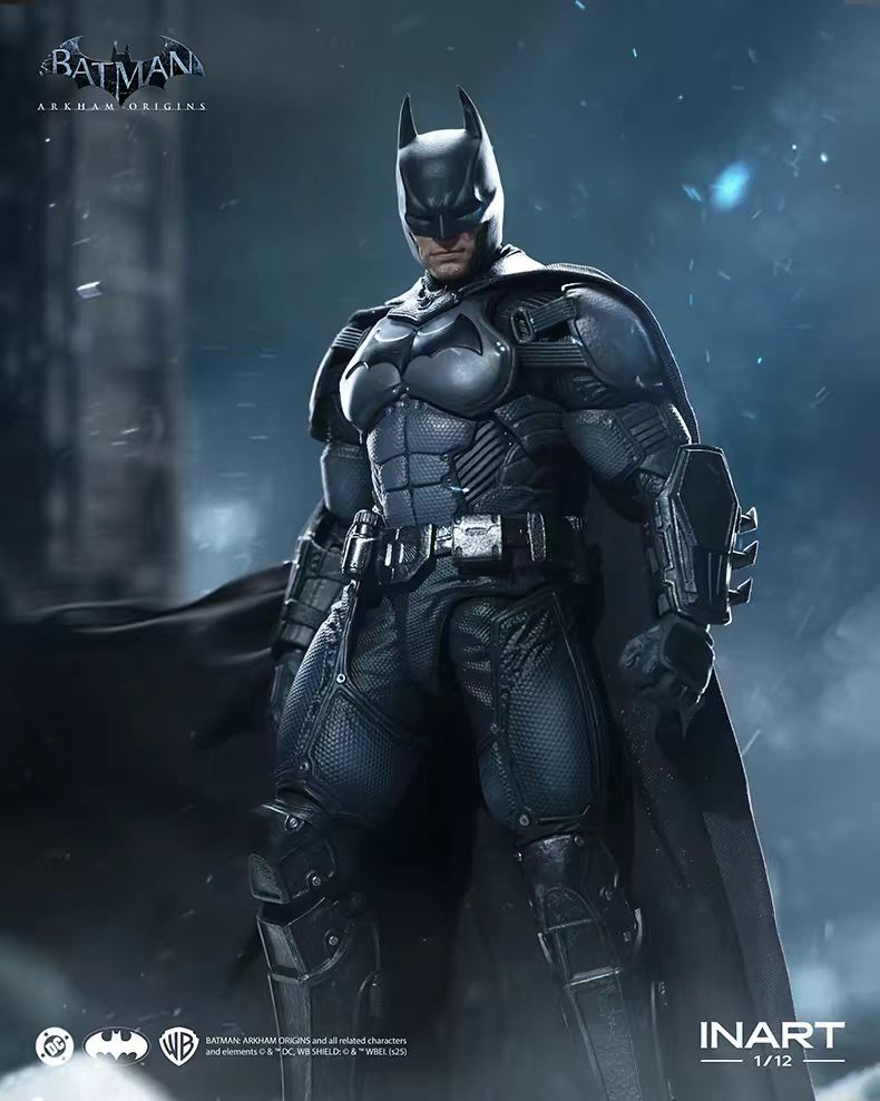 [In Stock] INART Batman: Arkham Origins Batman 1/12 Scale Action Figure&nbsp;