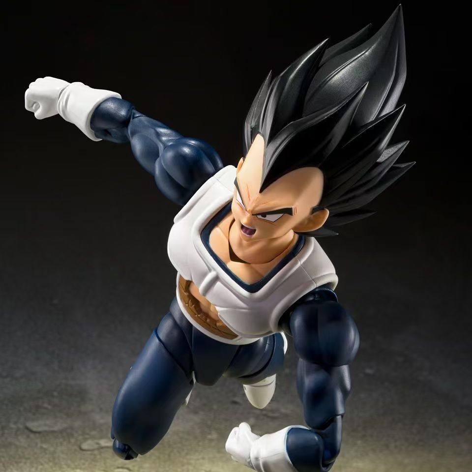 【In Stock】Bandai Tamashii Limited SHF Dragon Ball Vegeta Old Battle Suit Articulated