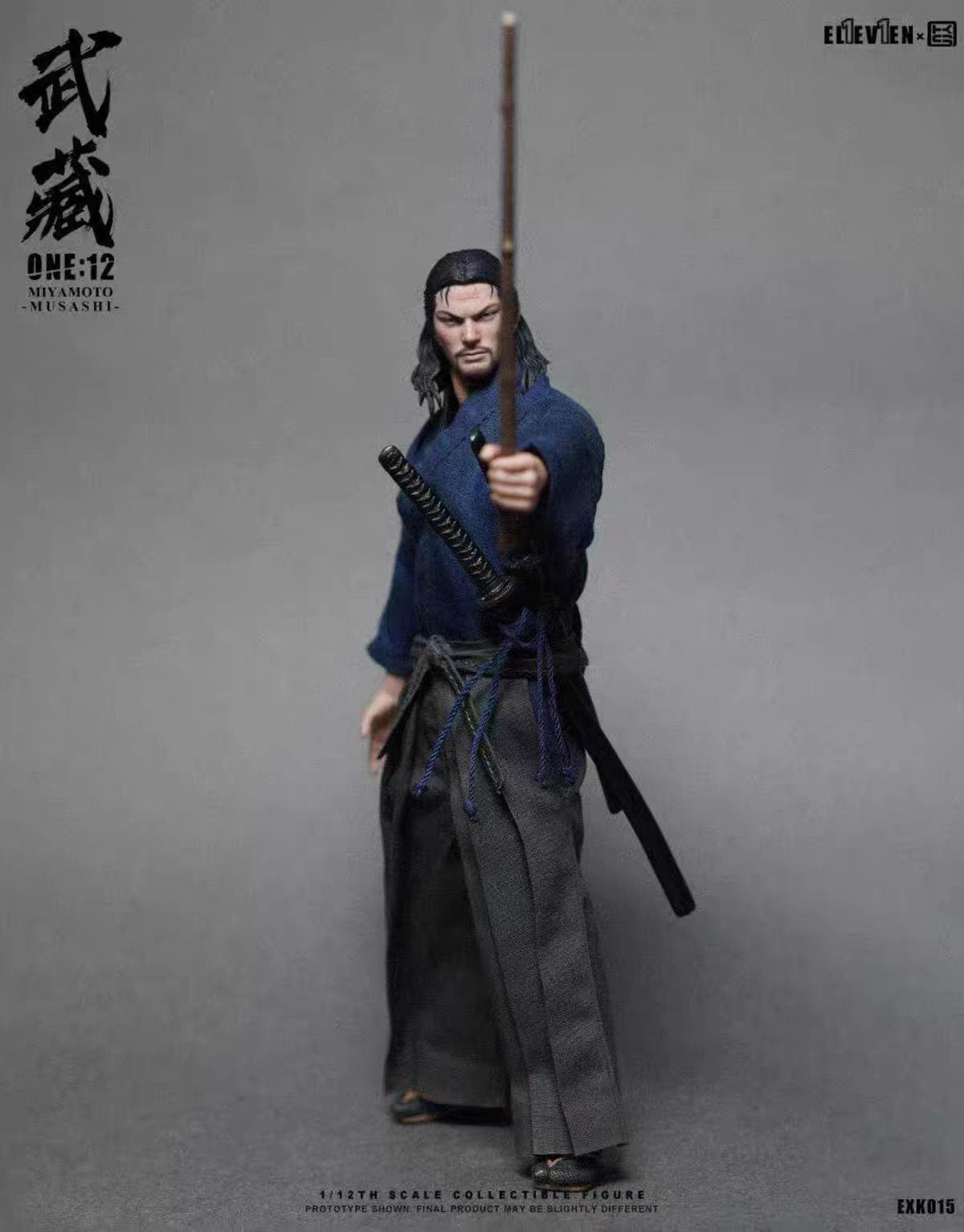 【Pre-Order】Eleven Miyamoto Musashi 1/12 Scale Articulated Figure