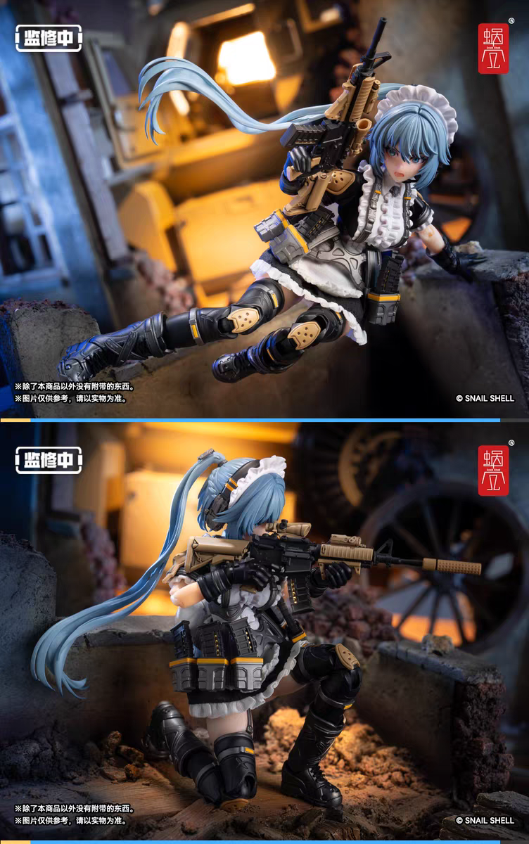 【 Instock items 】 Snail Shell RA-02 Tactical Maid - Joban and Sound 1/12 Painted Finished Product Mobile Handpiece