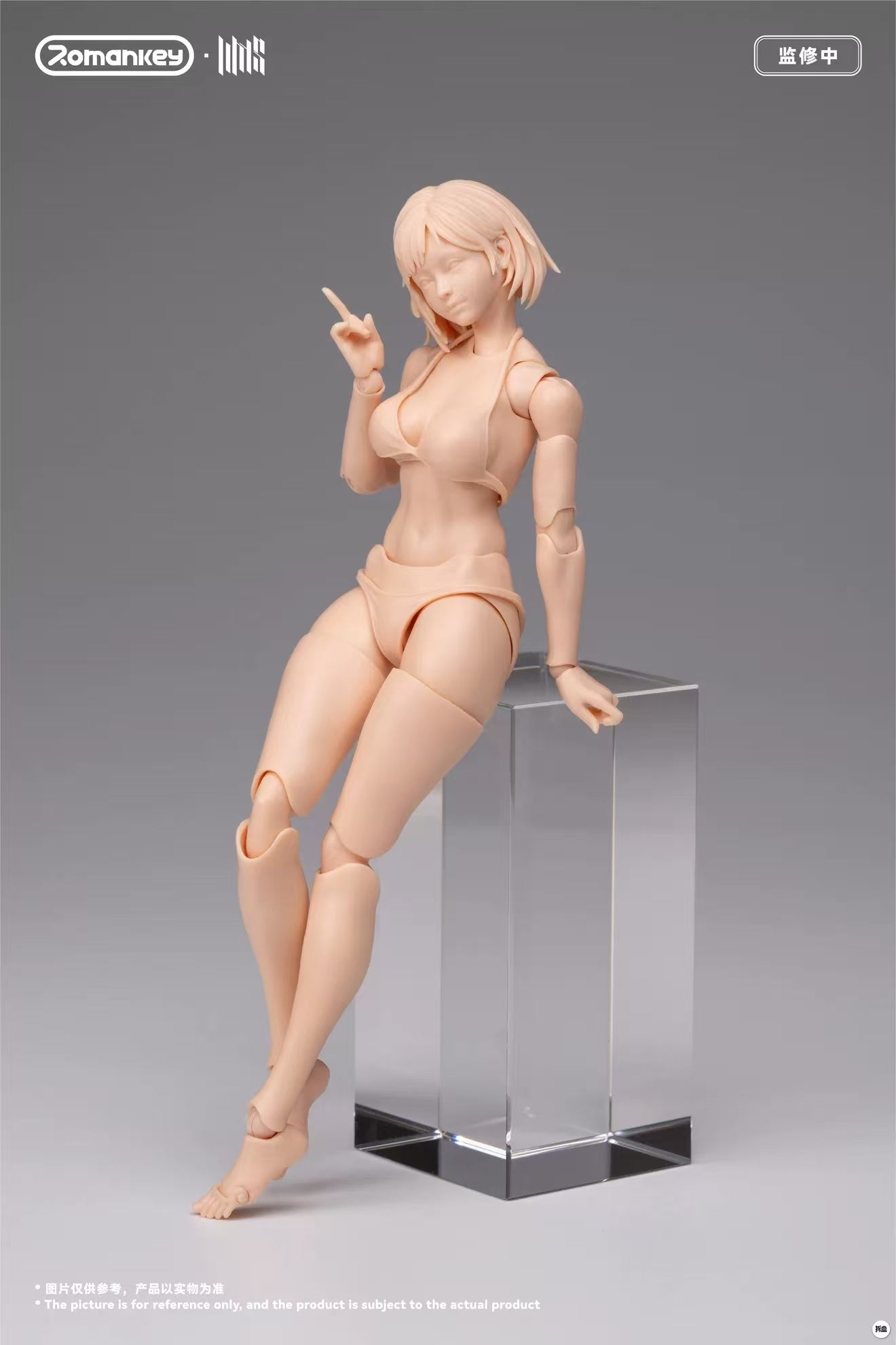 【Pre-Order】Romankey UMS004 1/12 Super Articulated Female Body Mia (Unpainted)