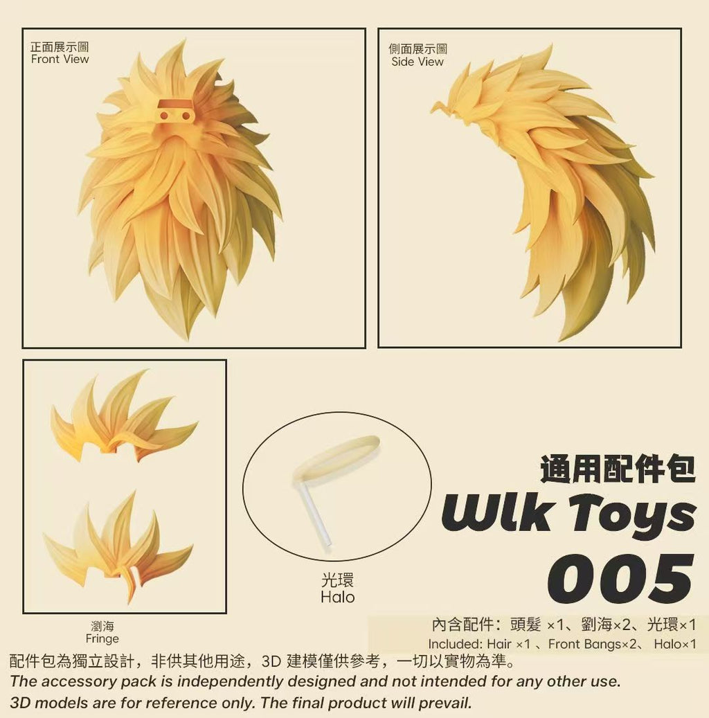 【Pre-Order】Wlk Toys Accessory Pack Nox004 Compatible with Super Saiyan 3 Sky Body