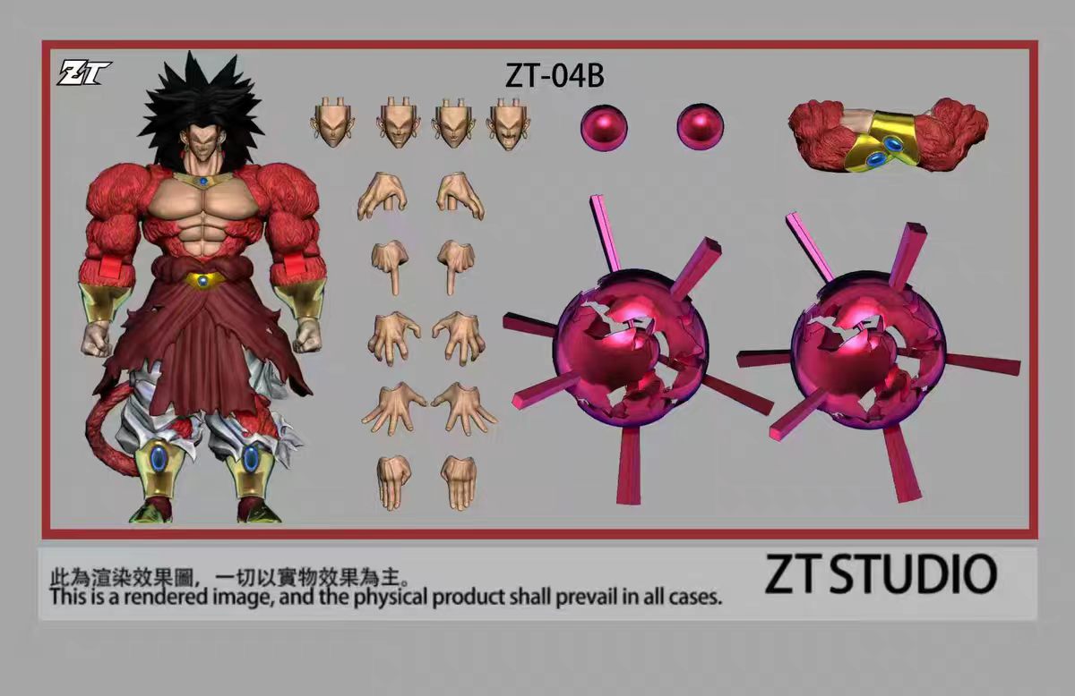 【Pre-Order】 ZT Studio ZT Broly Super 4 Broly Action Figure Toy&nbsp;