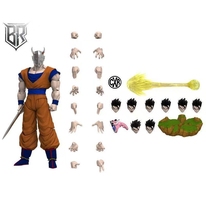 【Pre-Order】Golden-Faced Daywalker &amp; CXR Desktop Figurine – Dragon Ball Gohan Articulated Figure