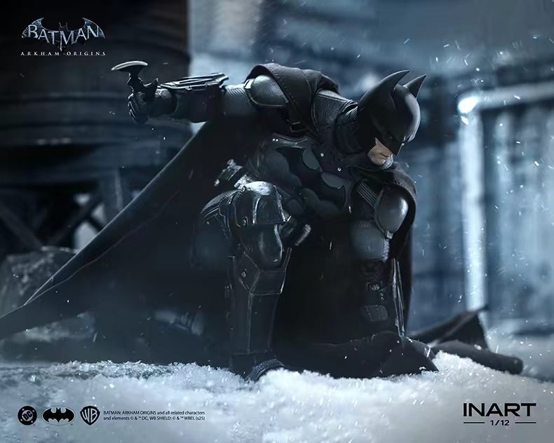 [In Stock] INART Batman: Arkham Origins Batman 1/12 Scale Action Figure&nbsp;