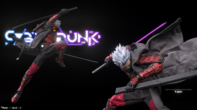 【In Stock】VTOYS Cyberpunk Samurai Taki Scarlet Dawn 1/12 Scale Articulated Figure