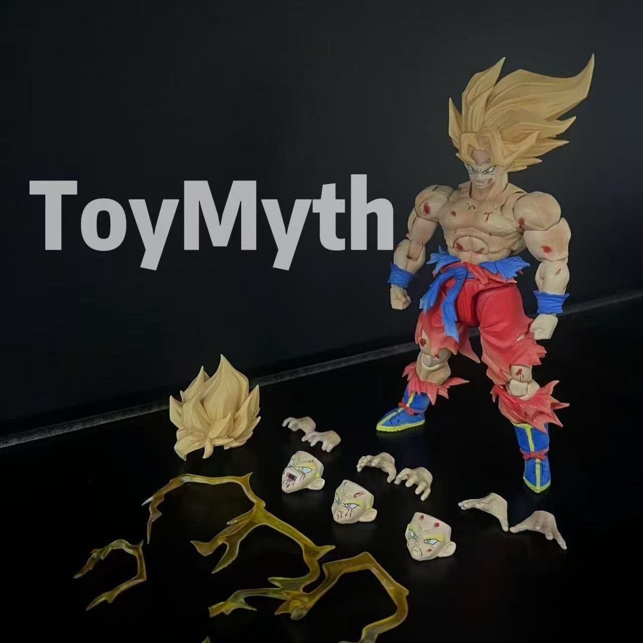 [Pre sale]N&amp;T Dragon Ball Shf Super Series Weekly Color Goku Battle Damage 3.0 Elemental Mobile