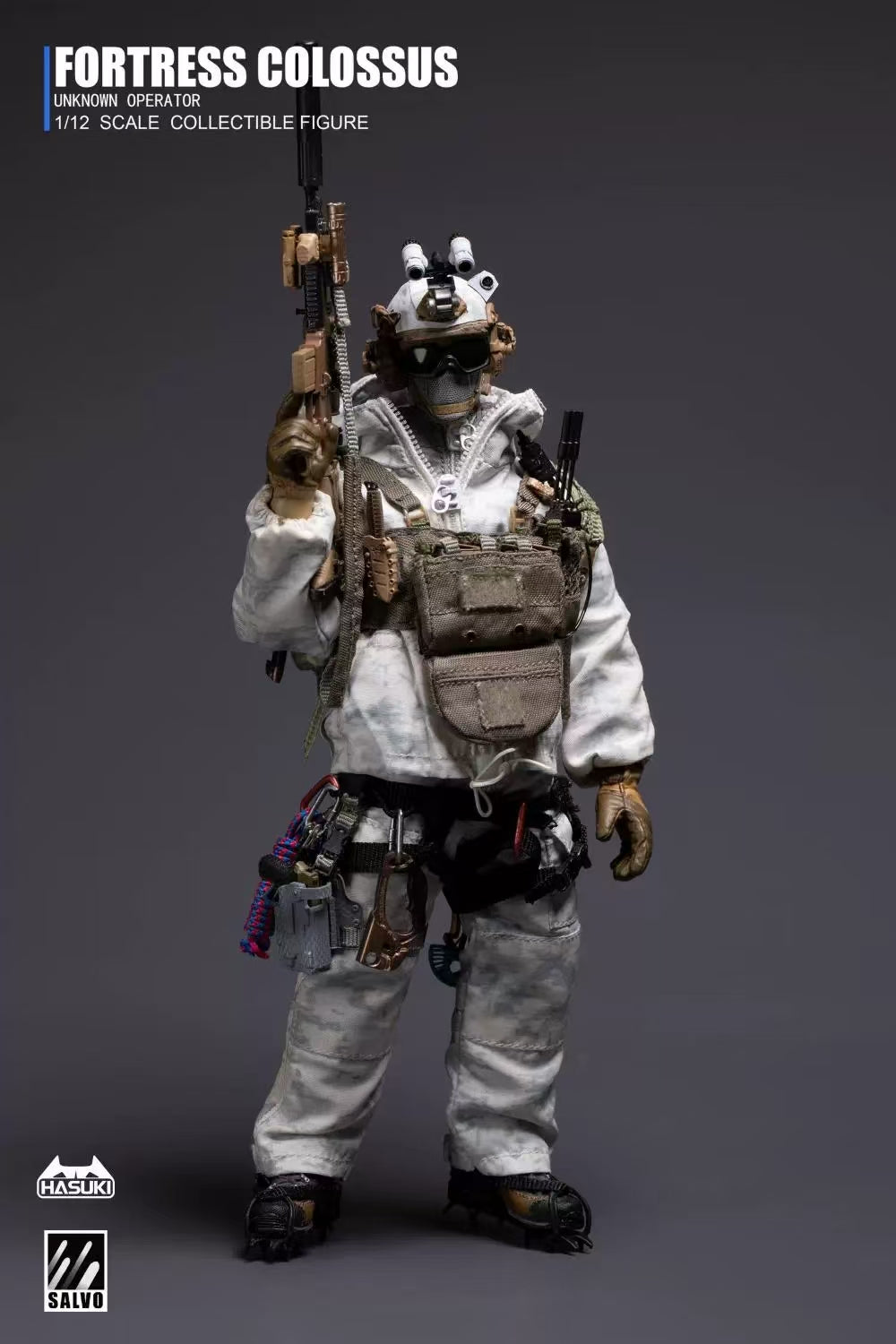 [In Stock] HASUKI 1/12 Black Ops Camouflage Articulated Action Figure Special Forces