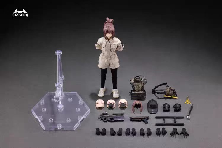 [In Stock] HASUKI 1/12 PA006 Guardian Armed Gunner Reizei Hiseo Articulated Figure