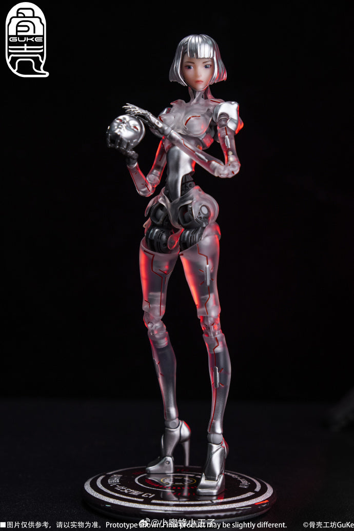 【In Stock】 Bone Shell Workshop 1/12 Articulated Figure: AI Agent C1S "Scarlet Blade" ❖