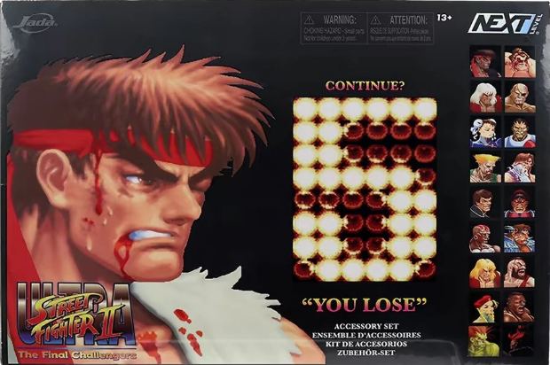 [In Stock] Jada Street Fighter SDCC Limited Edition Replacement Battle-Damaged Head Sculpt and Hand Accessory Pack