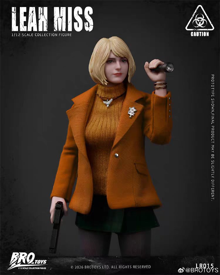 【Pre-order】&nbsp;BROTOYS LR015 Resident Evil Ms. Leia (1/12 scale) Action Figure