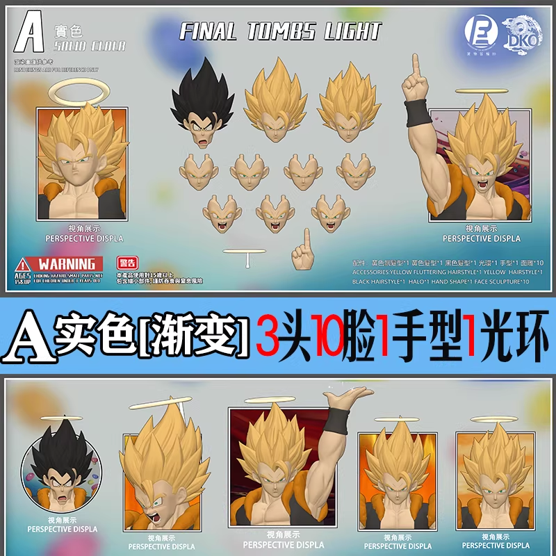【Pre-order 】RE&DKO Gogeta Head Sculpture Accessory Pack