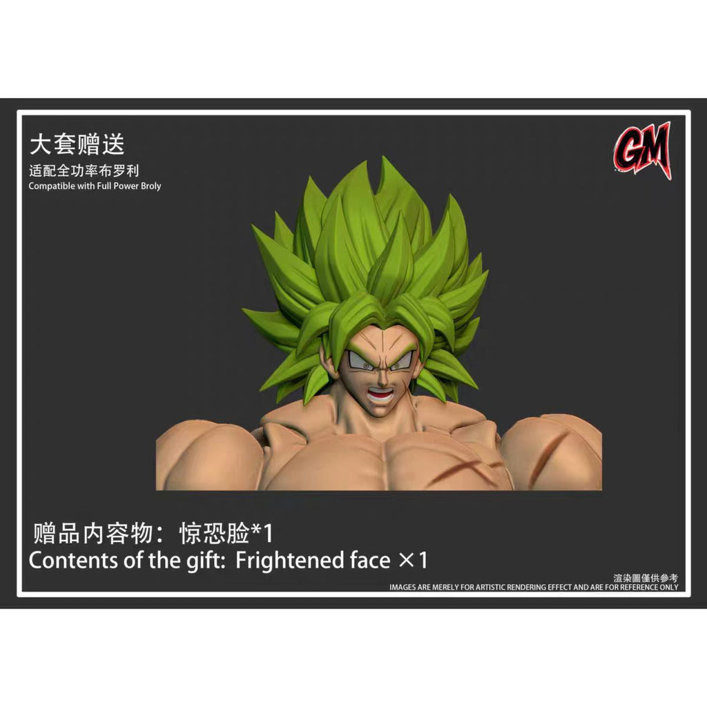 【Pre-Order】GM Full Power Broly Head Sculpt, SHF Articulated Figure Accessories, Super Saiyan