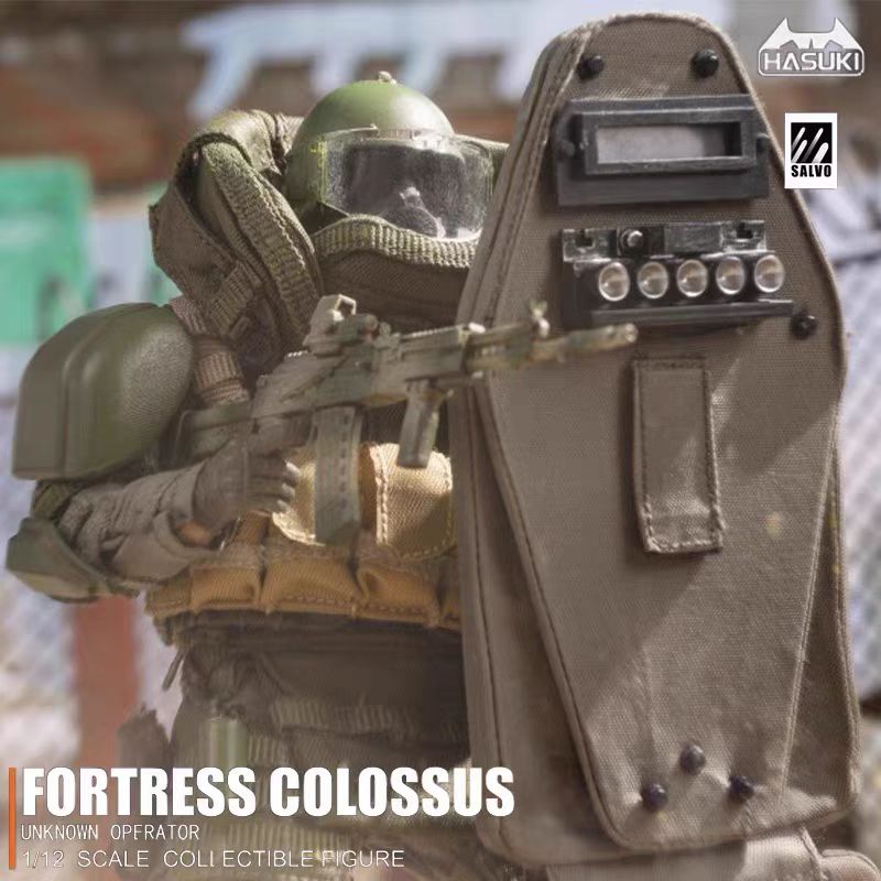 [In Stock] HASUKI 1/12 Black Ops Camouflage Articulated Action Figure Special Forces
