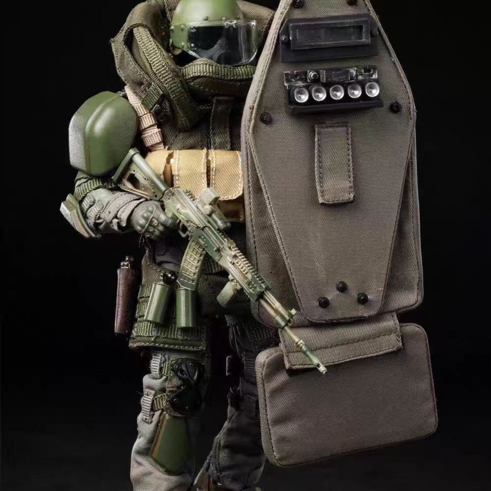 [In Stock] HASUKI 1/12 Black Ops Camouflage Articulated Action Figure Special Forces