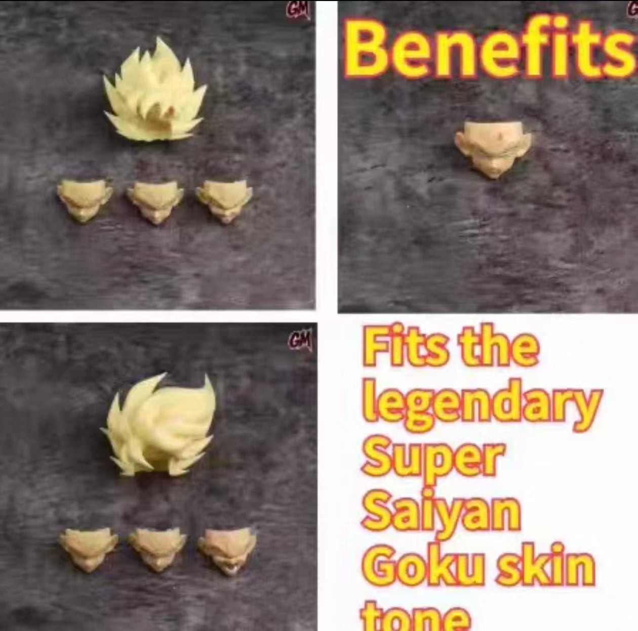 【In stock】GM！Goku head sculpt accessory pack, compatible with SHF