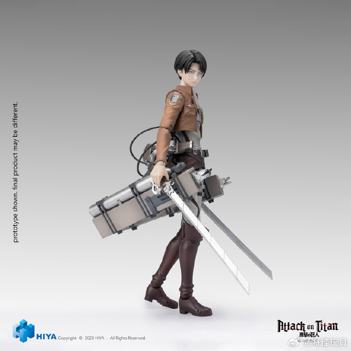 【Pre-Order】Hiya Toys EXQUISITE BASIC Series: Attack on Titan - Levi Ackerman 1/12 Scale Articulated Figure